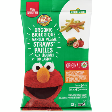 Earth's Best Organic Garden Veggie Straws, 78 g